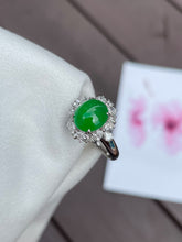 Load image into Gallery viewer, Green Jade Cabochon Ring (NJR037)
