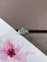 Load image into Gallery viewer, Light Green Jade Cabochon Ring (NJR038)
