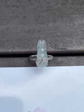 Load image into Gallery viewer, Carved Jade Ring - Rabbit (NJR070)
