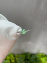 Load image into Gallery viewer, Icy Green Jade Cabochon Ring (NJR080)
