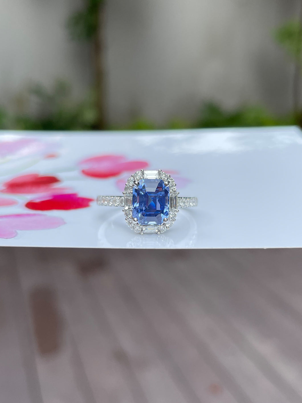 Unheated Blue Sapphire Ring - 2.6CT (NJR081)