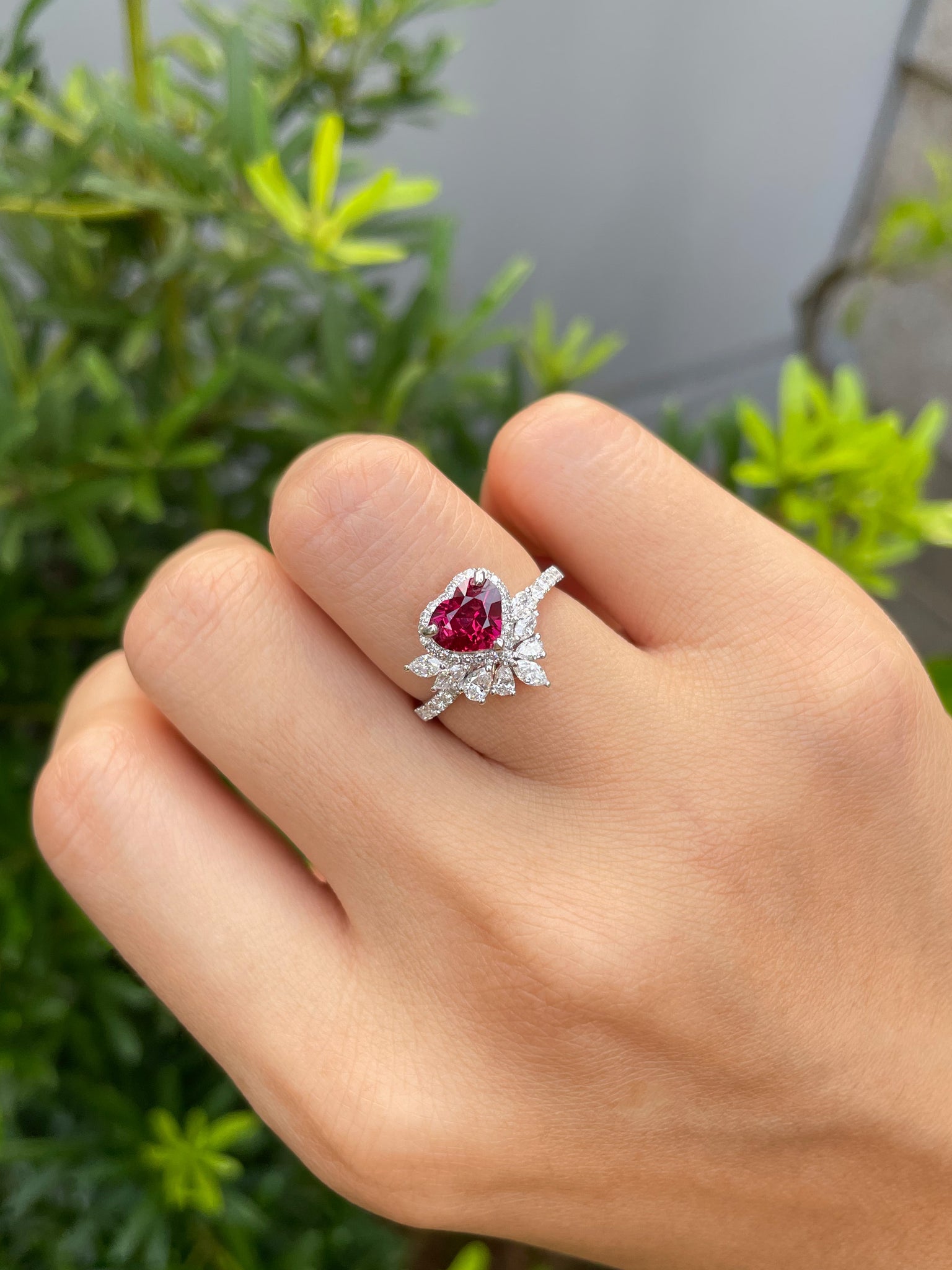 Unheated sale ruby ring