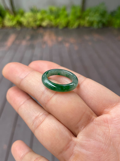 Green Jade Abacus Ring | HK 14.5 (NJR093)