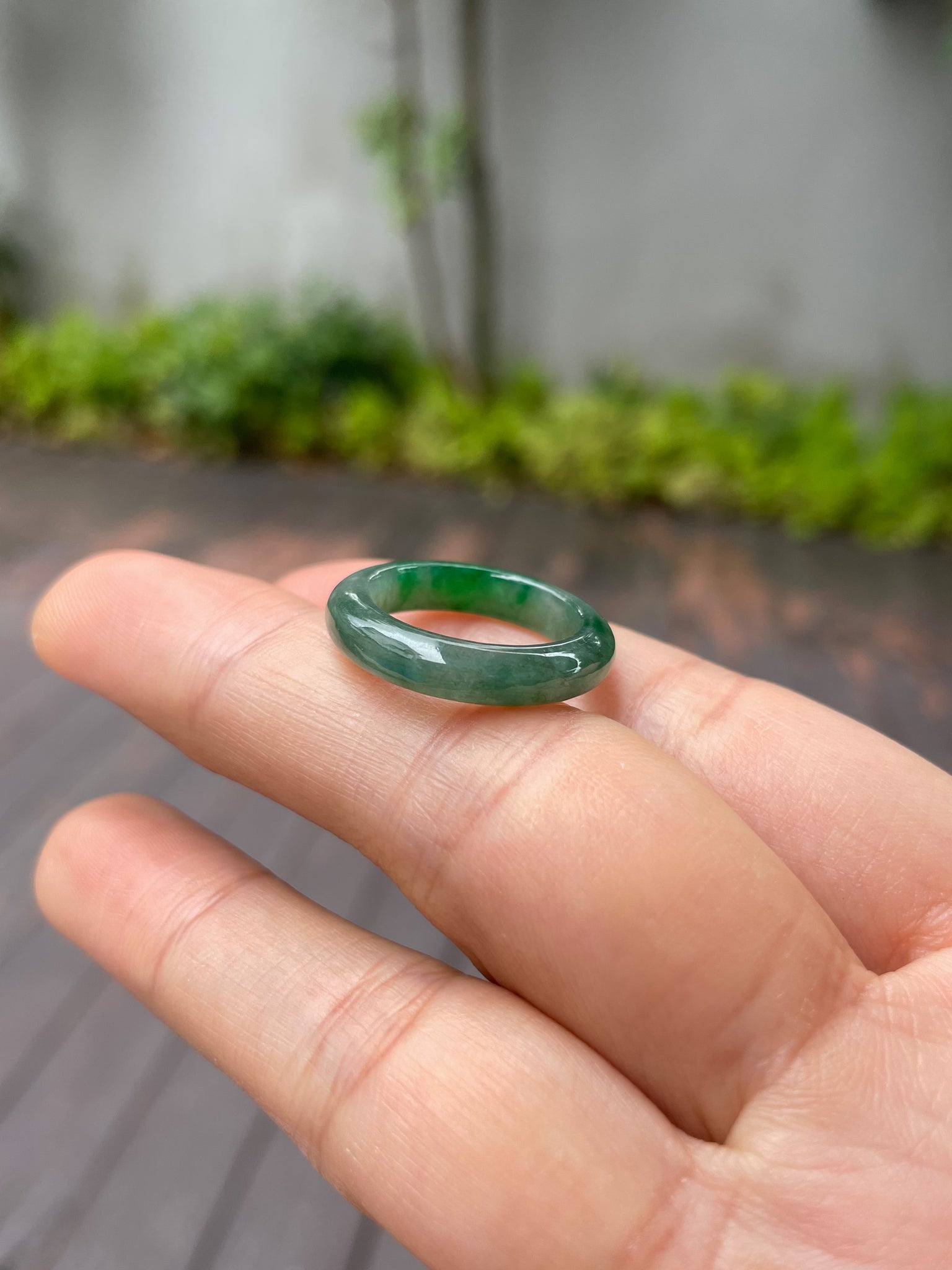 Real jade deals ring band