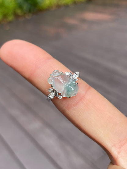 Icy Goldfish Jade Ring (NJR101)