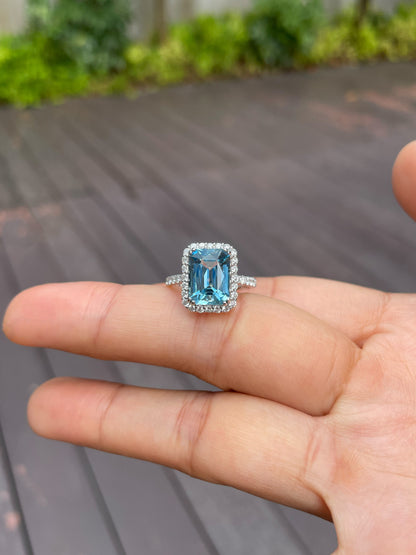 Aquamarine Ring - 3.1CT (NJR102)