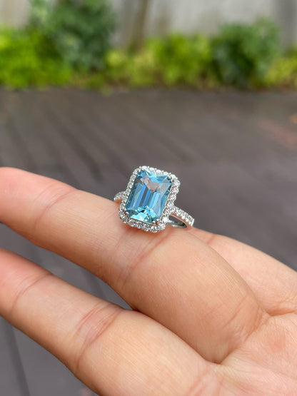 Aquamarine Ring - 3.1CT (NJR102)