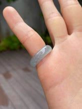Load image into Gallery viewer, Icy Blue Jade Abacus Ring | HK 16.5 (NJR111)
