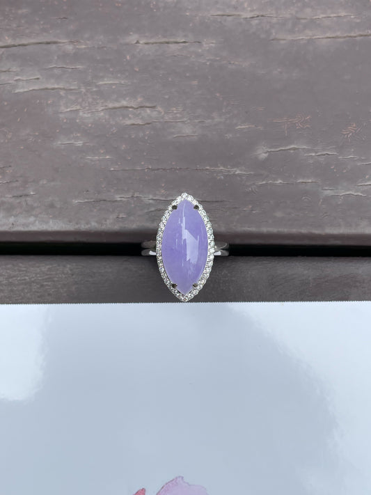 Lavender Jade Ring - Marquise (NJR112)