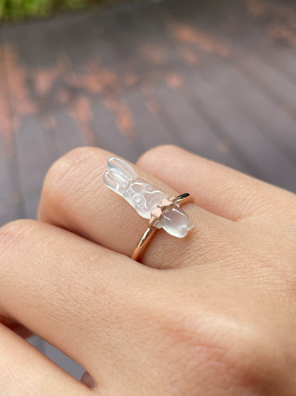 Icy Jade Ring - Rabbit (NJR118)