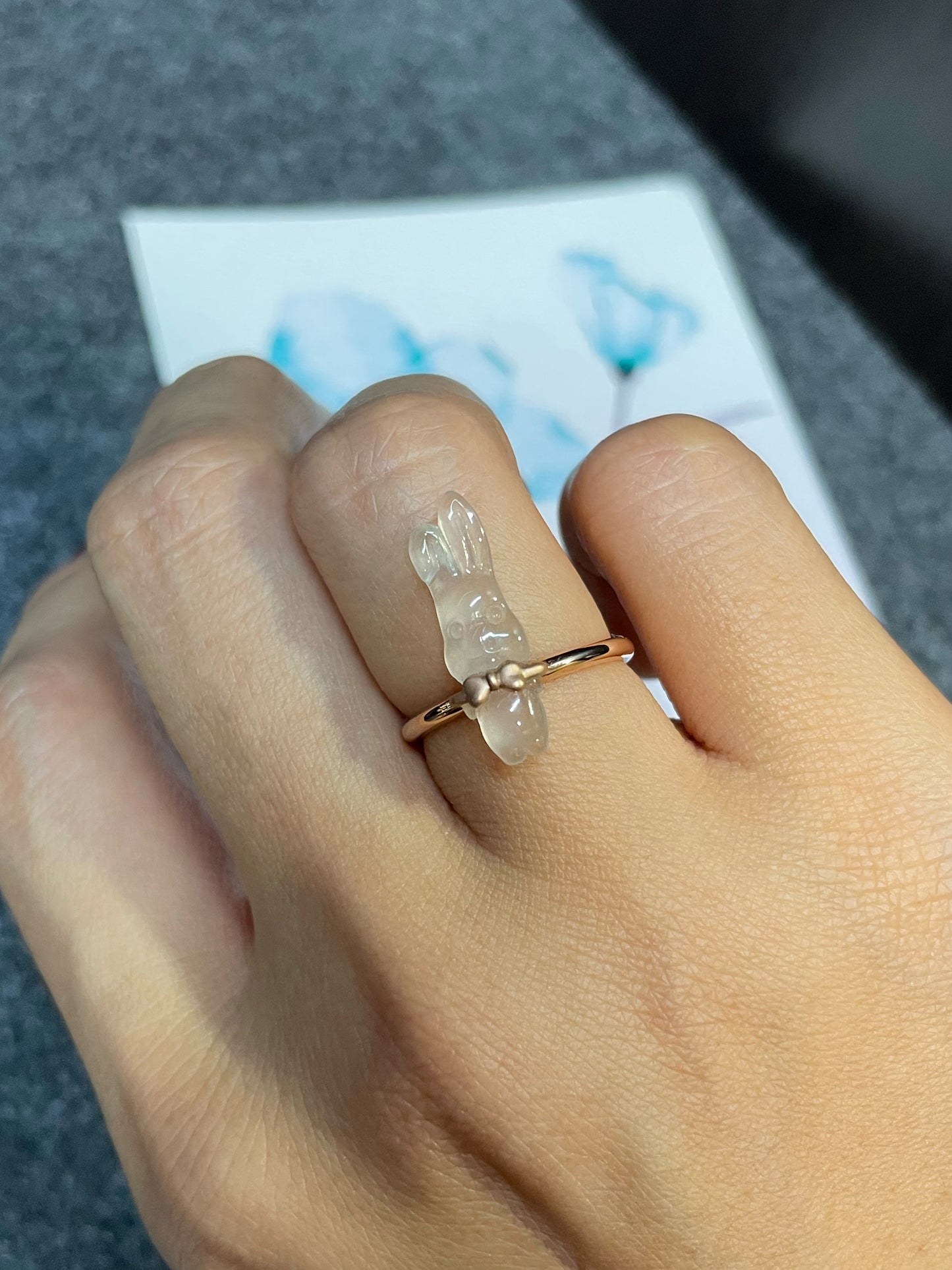 Icy Jade Ring - Rabbit (NJR118)