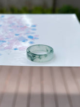 Load image into Gallery viewer, Bluish Green Jade Abacus Ring | HK 5 (NJR120)
