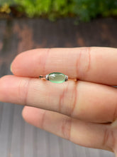 Load image into Gallery viewer, Icy Green Jade Cabochon Ring (NJR124)
