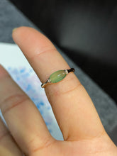 Load image into Gallery viewer, Icy Green Jade Cabochon Ring (NJR124)
