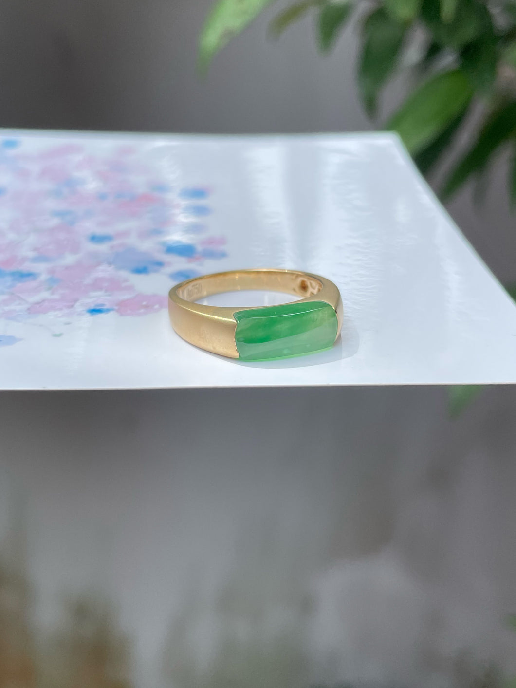Icy Green Jade Ring (NJR129)