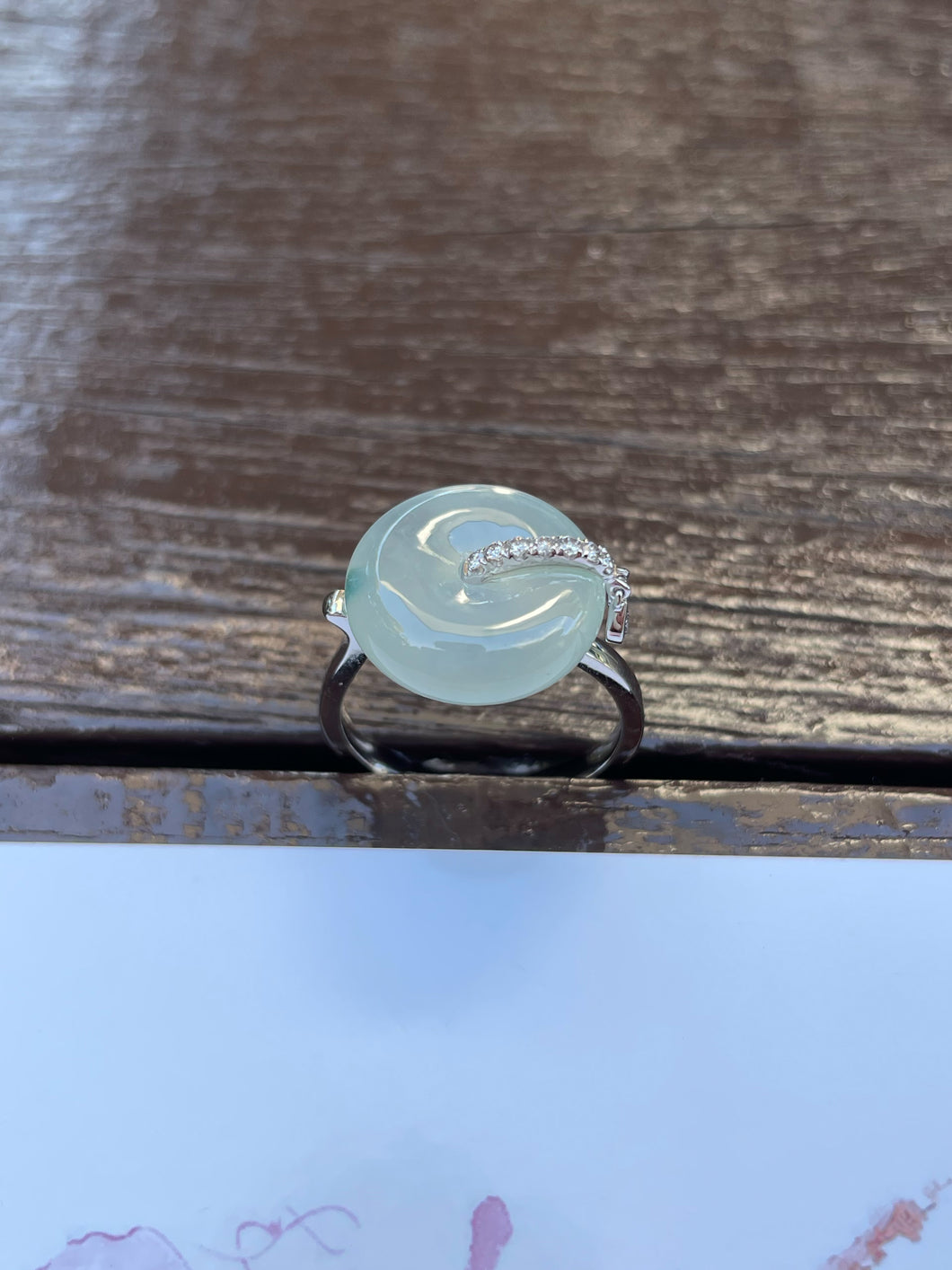 Icy Jade Ring - Safety Coin (NJR132)