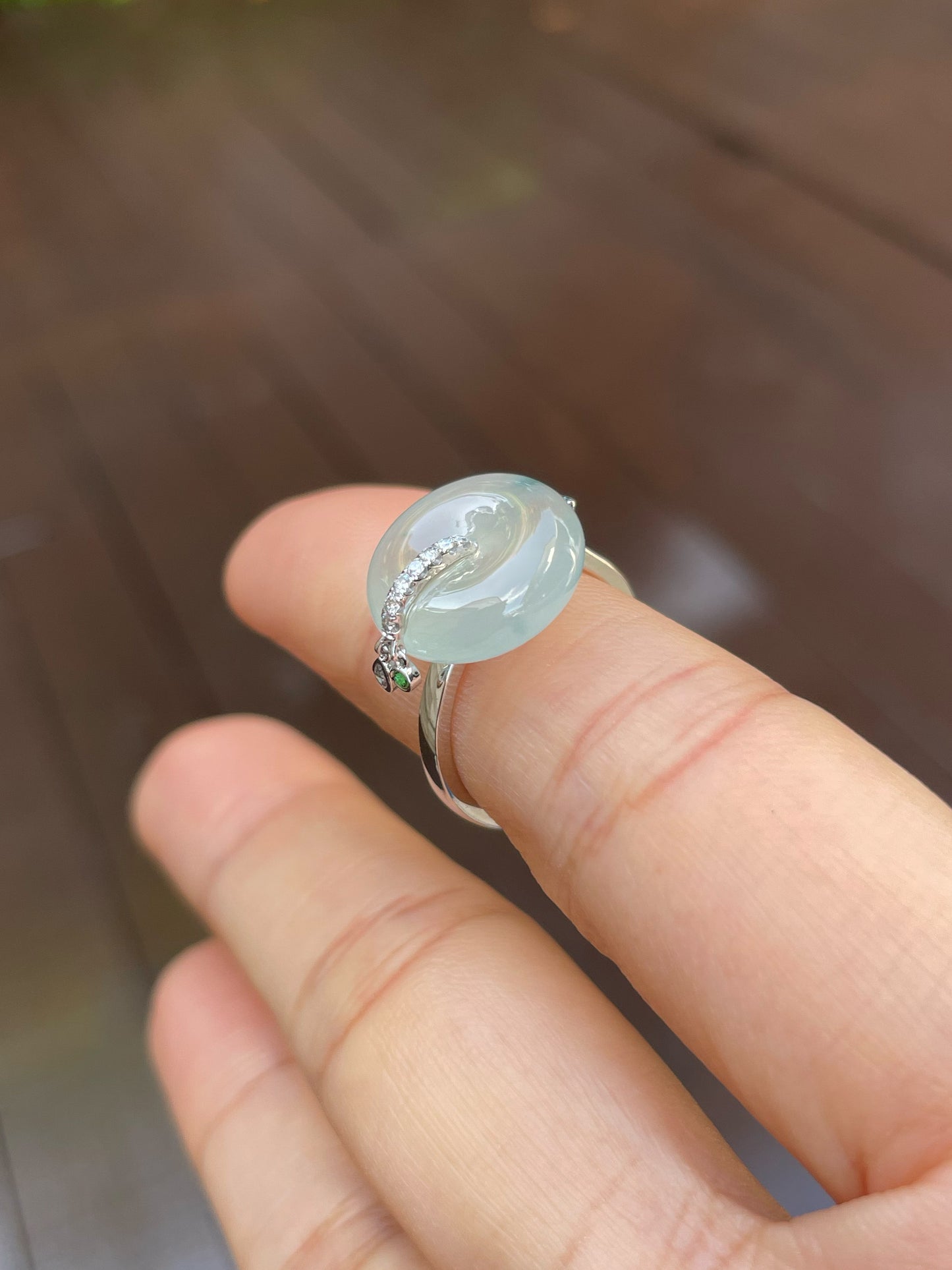 Icy Jade Ring - Safety Coin (NJR132)