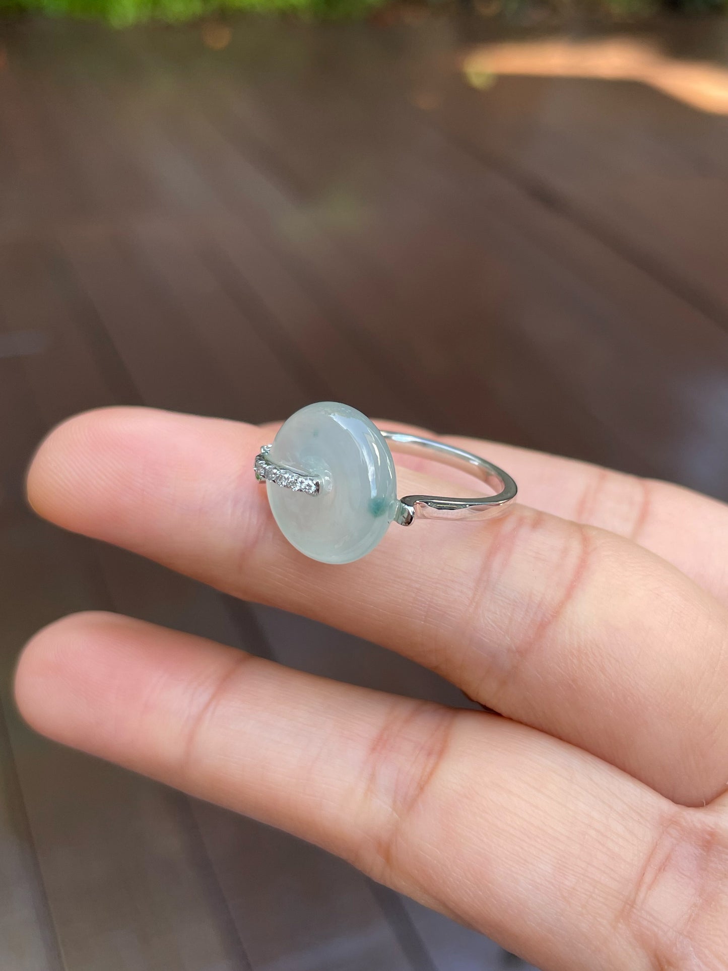 Icy Jade Ring - Safety Coin (NJR132)