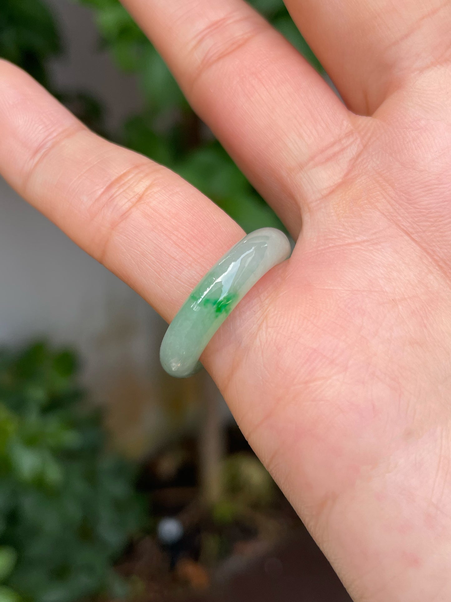 Green Jade Abacus Ring | HK 12.5 (NJR133)