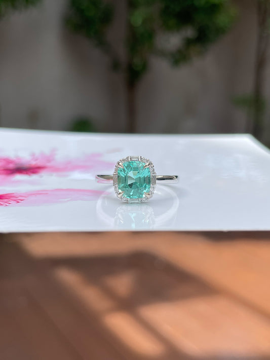 Seafoam Tourmaline Ring - 1.66CT (NJR134)