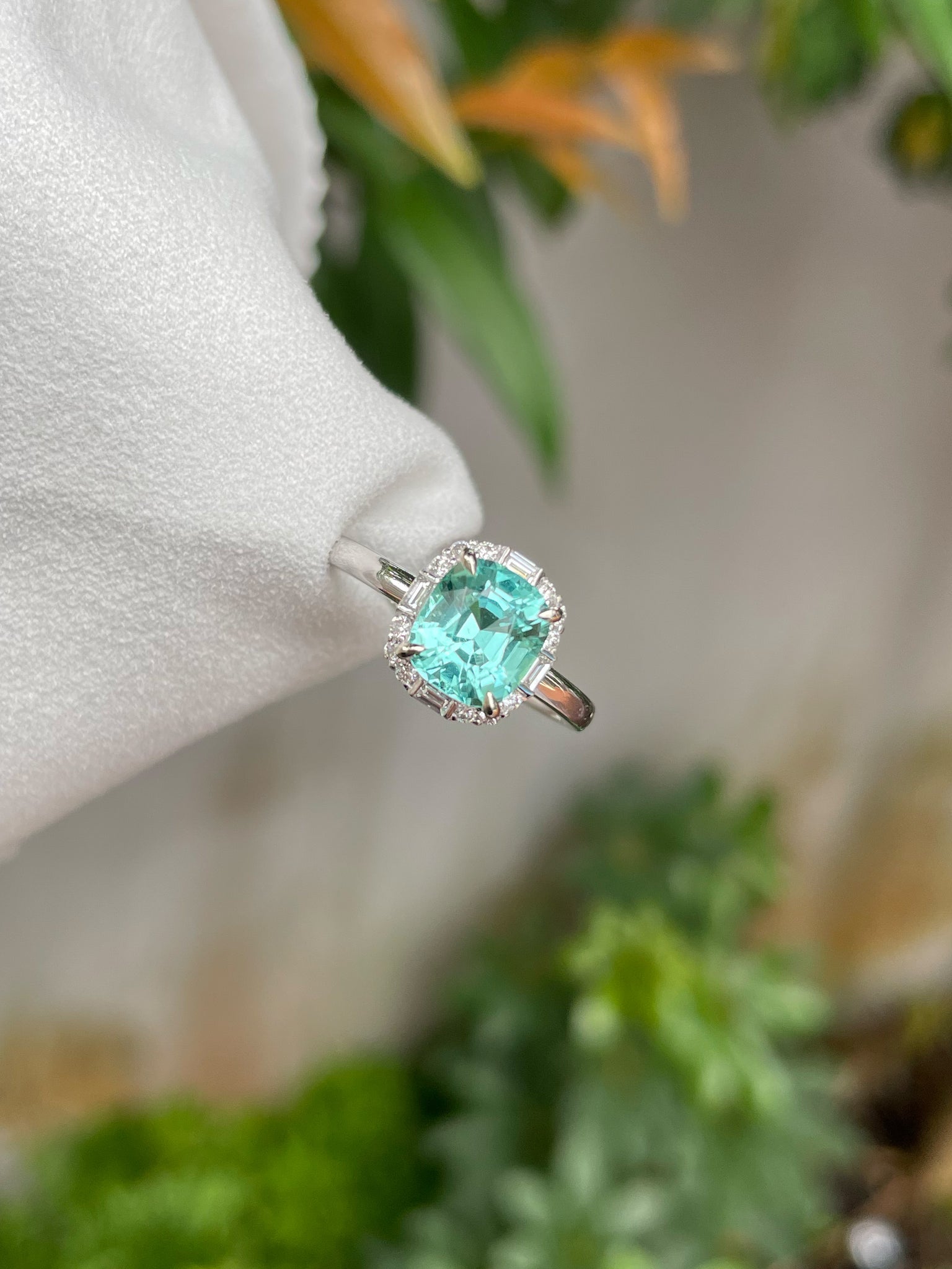 Seafoam tourmaline store ring