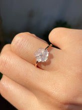 Load image into Gallery viewer, Icy Carved Jade Ring - Plum Blossom (NJR139)
