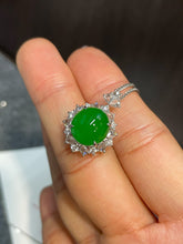Load image into Gallery viewer, Green Jade Cabochon Ring / Pendant (NJR148)
