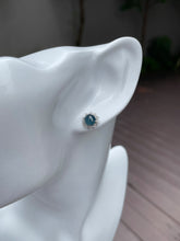 Load image into Gallery viewer, Blue Jadeite Cabochon Ring + Earrings (NJS002)
