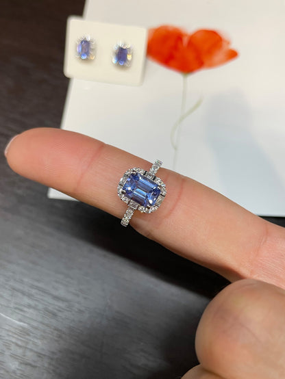 Tanzanite Ring + Earrings (NJS004)